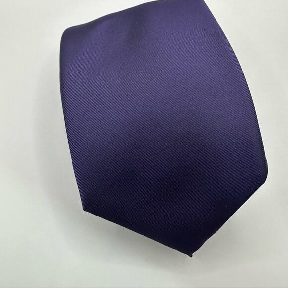 WEMBLEY Vintage VTG Men Set of 2 Purple Solid Plaid Mens Neck Tie Business Retro - Picture 3 of 14
